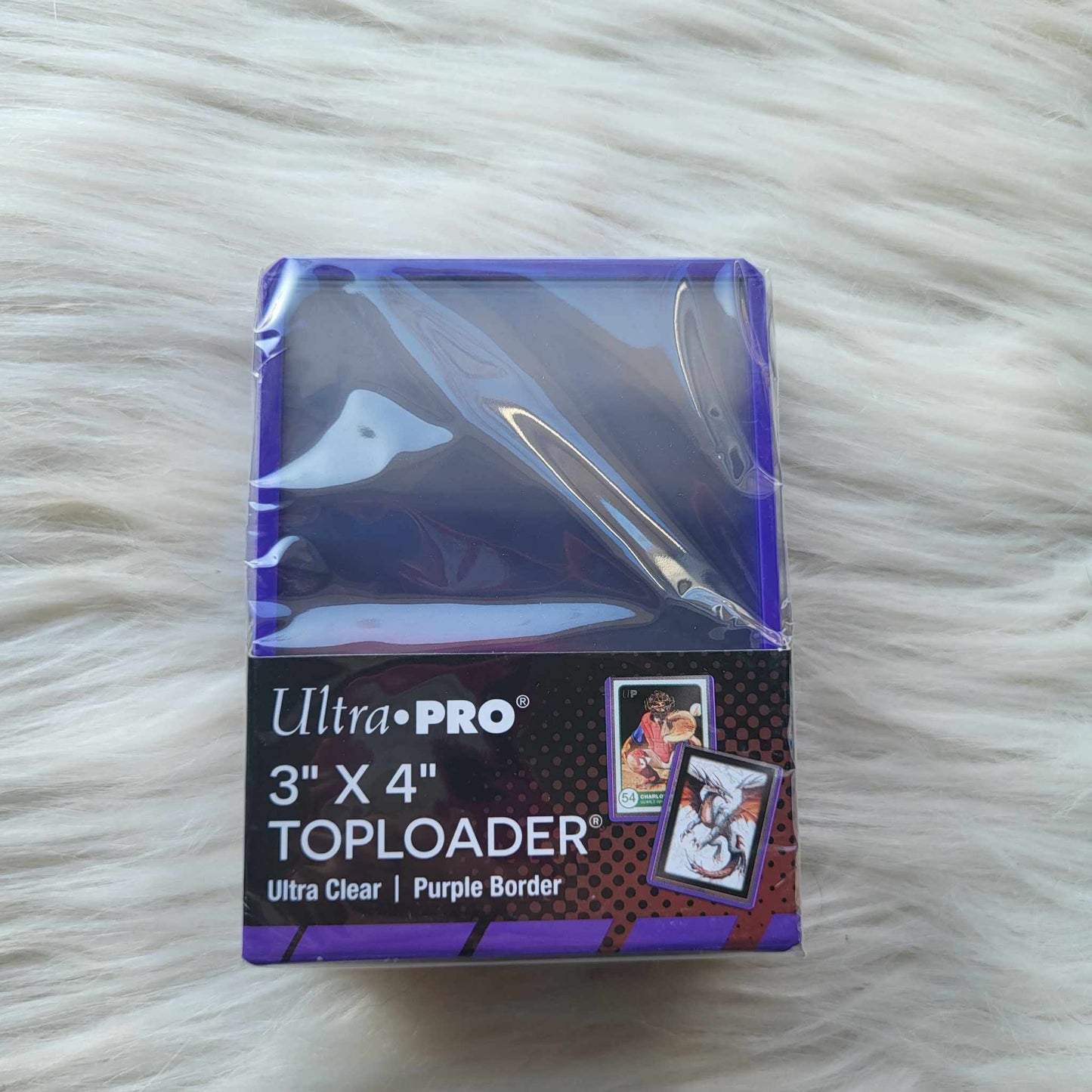 Purple border Toploader - Ultra Pro - 25 ct.